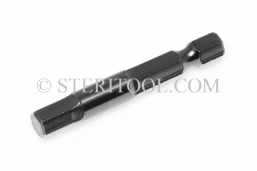 #11498 - 5/32" Hex x 2"(50mm) OAL Stainless Steel Power Bit. hex bit, power bit, stainless steel